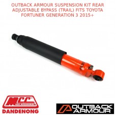 OUTBACK ARMOUR SUSP KIT REAR ADJ BYPASS (TRAIL) FITS TOYOTA FORTUNER GEN3 2015+